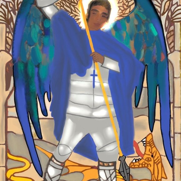 COPY - St.MichaelChristian Art| Modern Wall Art Decor | Minimalist Digital Prin… - Picture 2 of 2